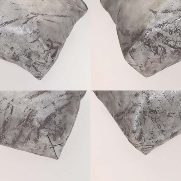 GUCCI GG Implementation Tote Bag Coated Canvas Silver - Picture 10 of 12